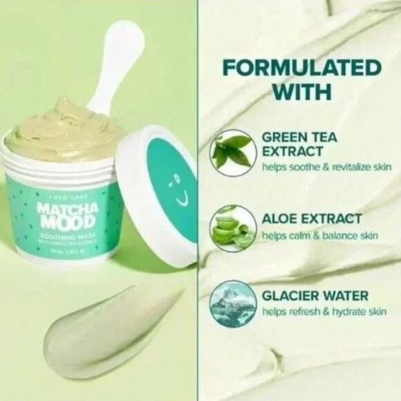 I Dew Care Matcha Mood Soothing Green Tea Mask - NIB/Sealed - Picture 2 of 2